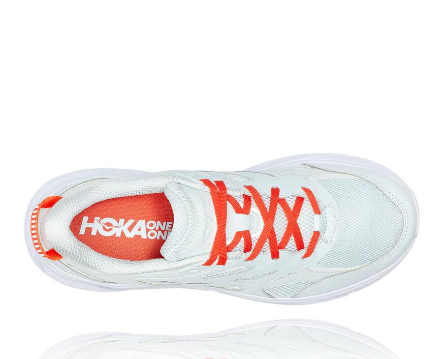 Running Shoes Mens - Hoka One One Clifton L - Blue/Red - HIKQOAB-46